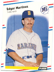 1988 Fleer Baseball Cards      378     Edgar Martinez RC